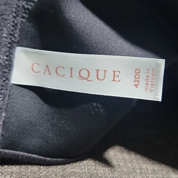 CACIQUE Women's Black Underwire Bra Size 42DD. - Picture 2 of 10